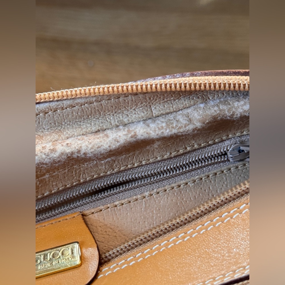 80s Vintage Gucci African Mignon Brown Micro GG Crossbody Bag - Picture 13 of 16